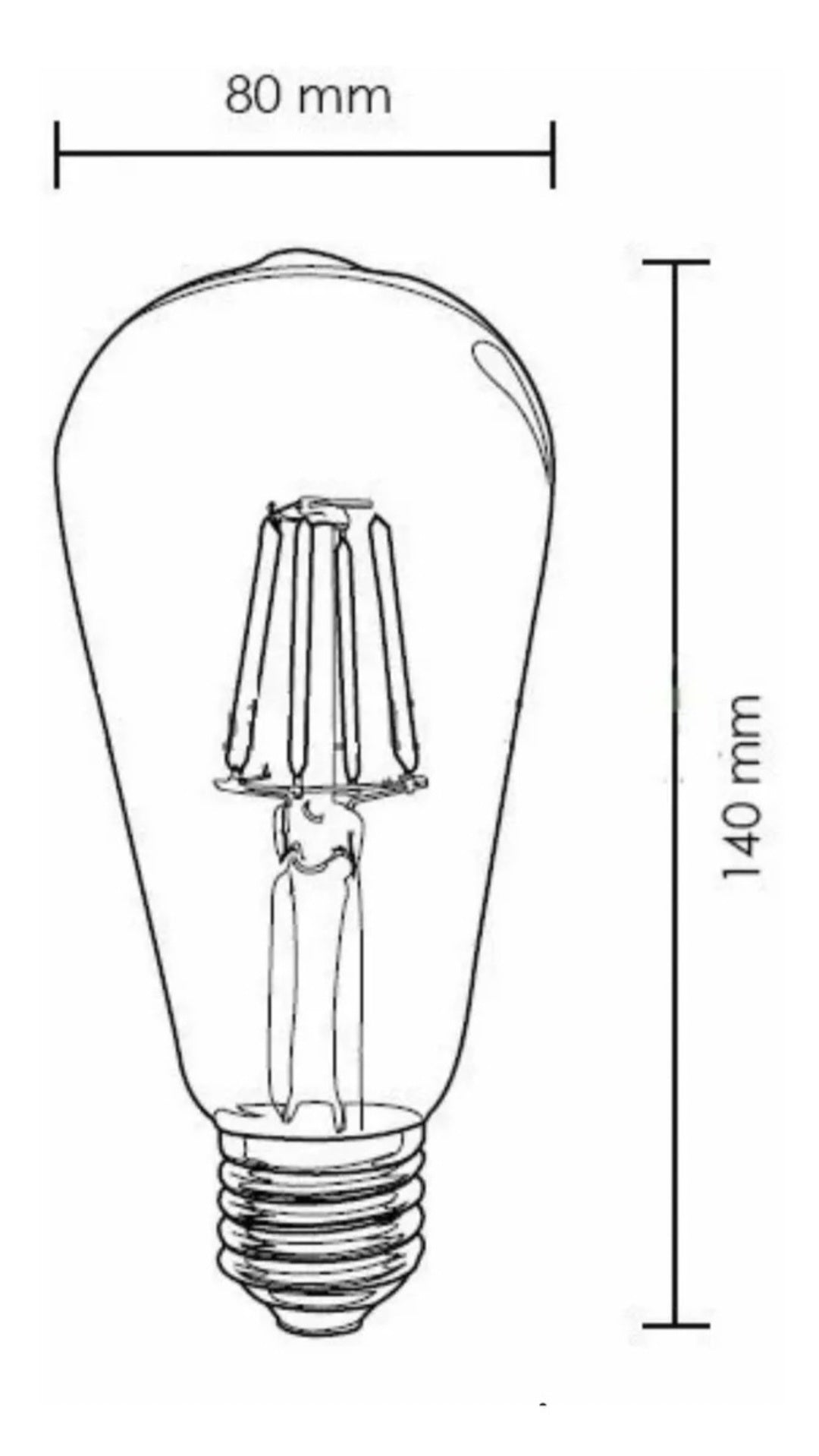 Ampolleta Luz Cálida 4W