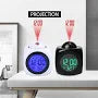 Reloj electrónico LCD multifuncional con proyección digital y despertador con pantalla