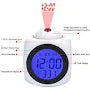 Reloj electrónico LCD multifuncional con proyección digital y despertador con pantalla