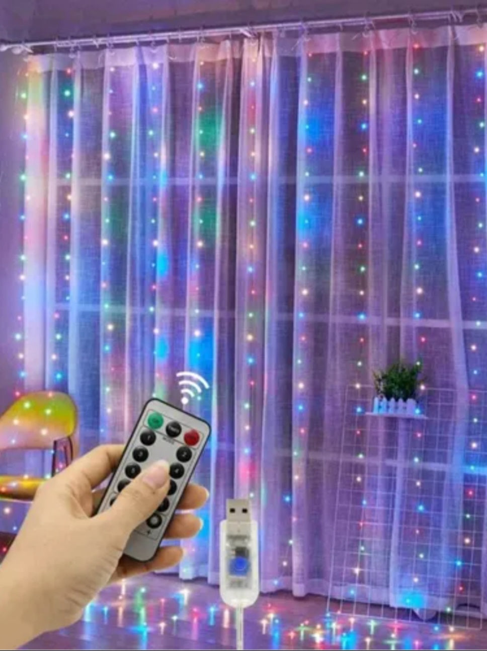 Cortinas de Adorno luces Led 3x2 metros