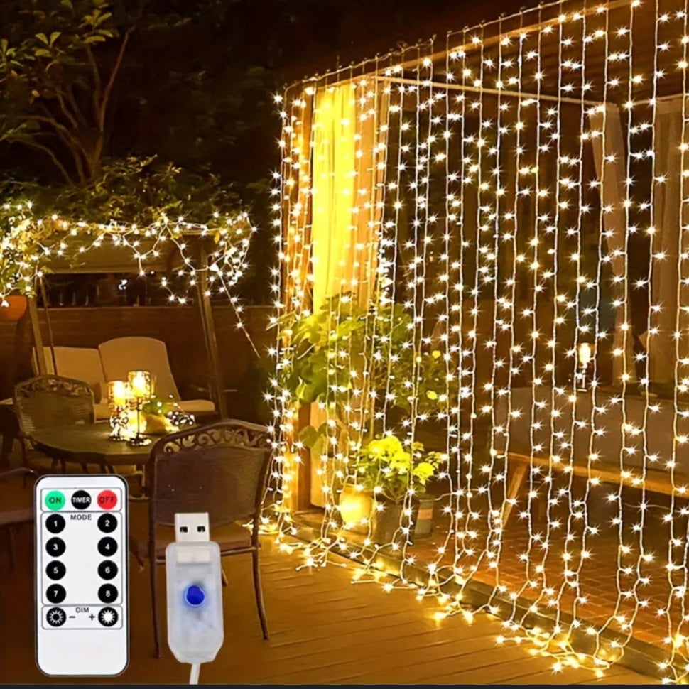 Cortinas de Adorno luces Led 3x2 metros