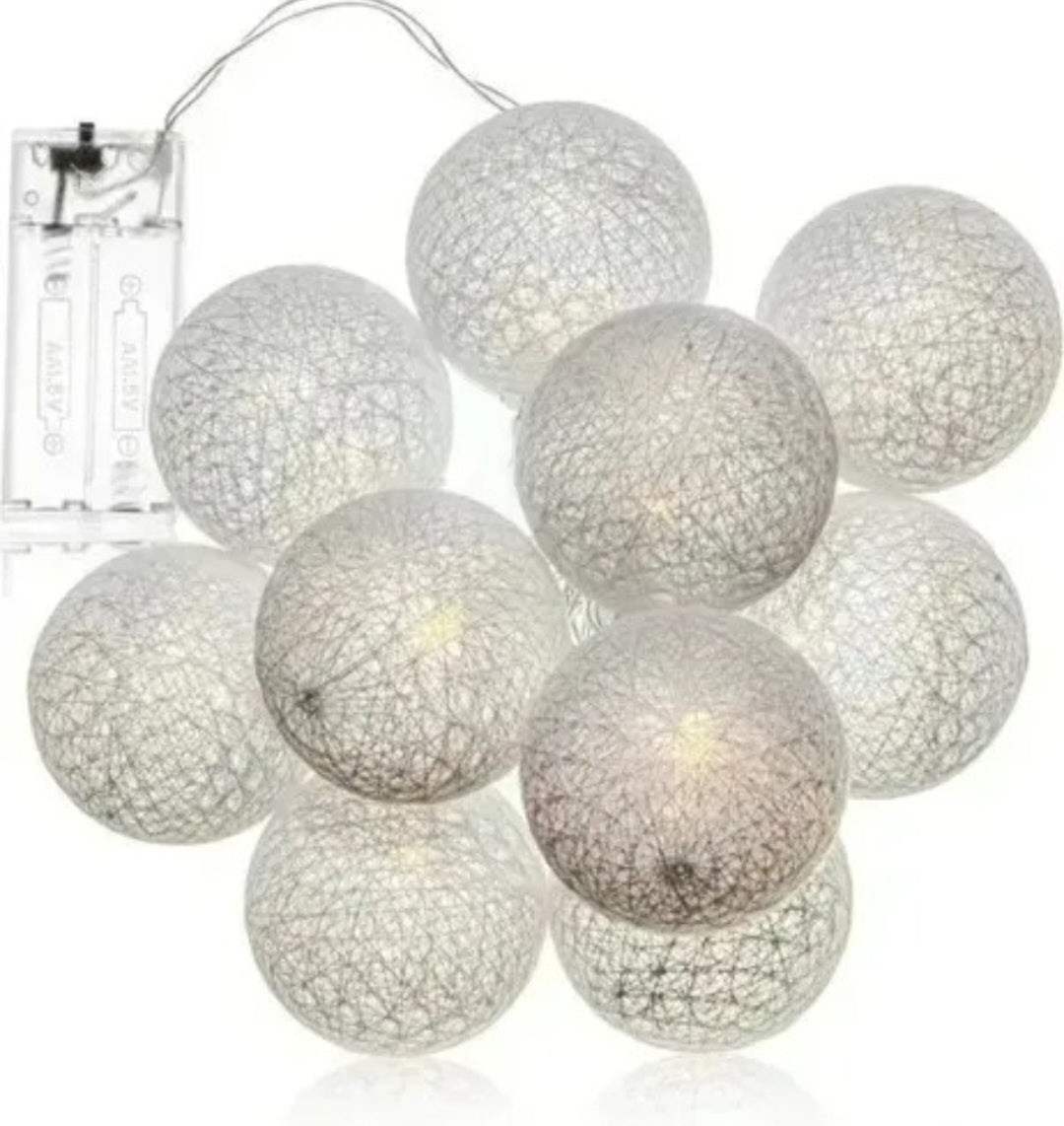 Guirnalda de Luces Decorativas en Forma de Bola – Luz Cálida (2 m)