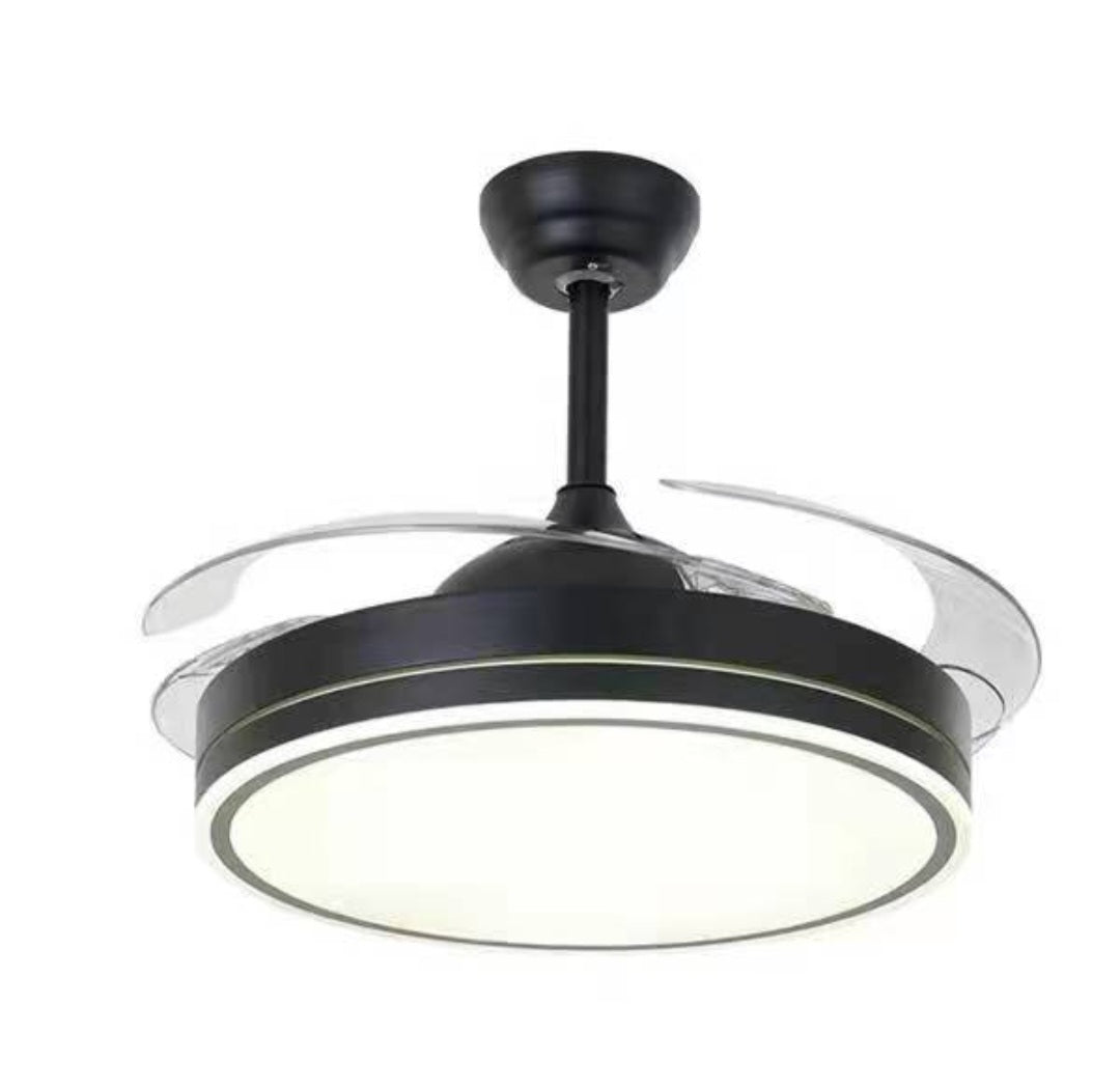 🌬️ Ventilador de Techo con Luz LED Retráctil