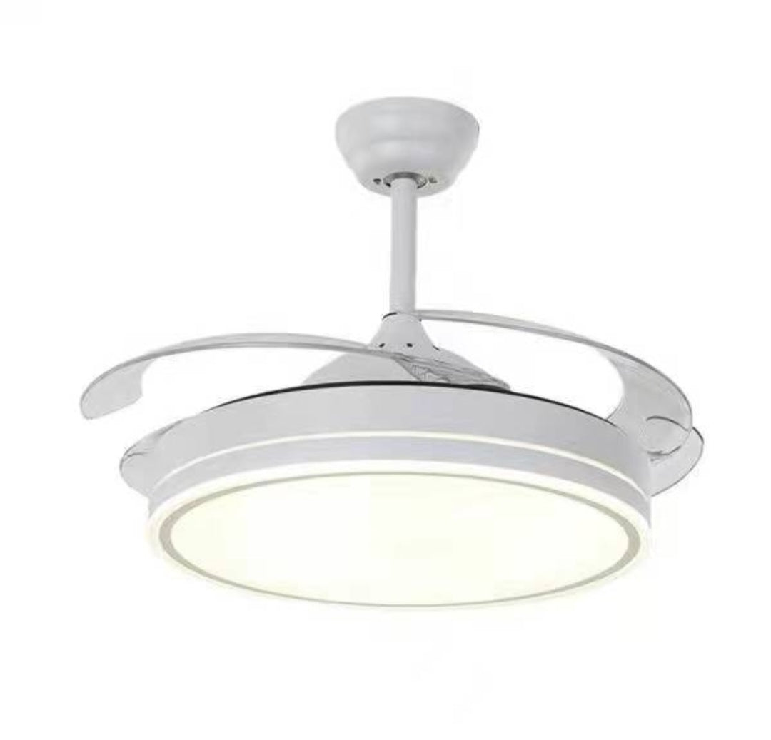 🌬️ Ventilador de Techo con Luz LED Retráctil