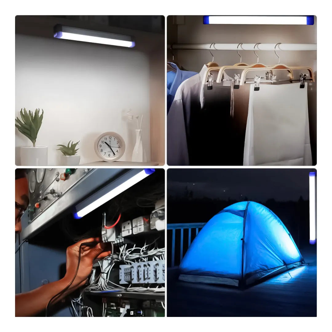 Tubo LED Recargable de 5V-60W: Iluminación Potente y Portátil 💡