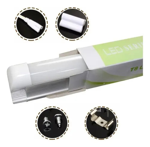 Tubo LED T8 con Base Canoa