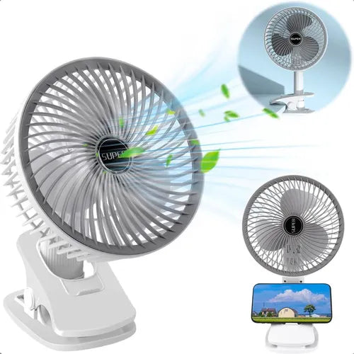 Ventilador de Escritorio con Pinza – Potente y Compacto