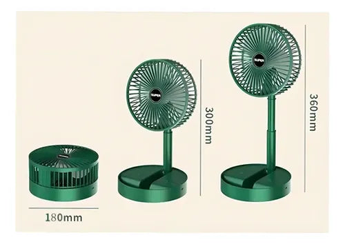 Ventilador Plegable Portátil con Soporte para Celular – 2 en 1