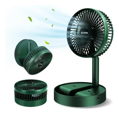 Ventilador Plegable Portátil con Soporte para Celular – 2 en 1